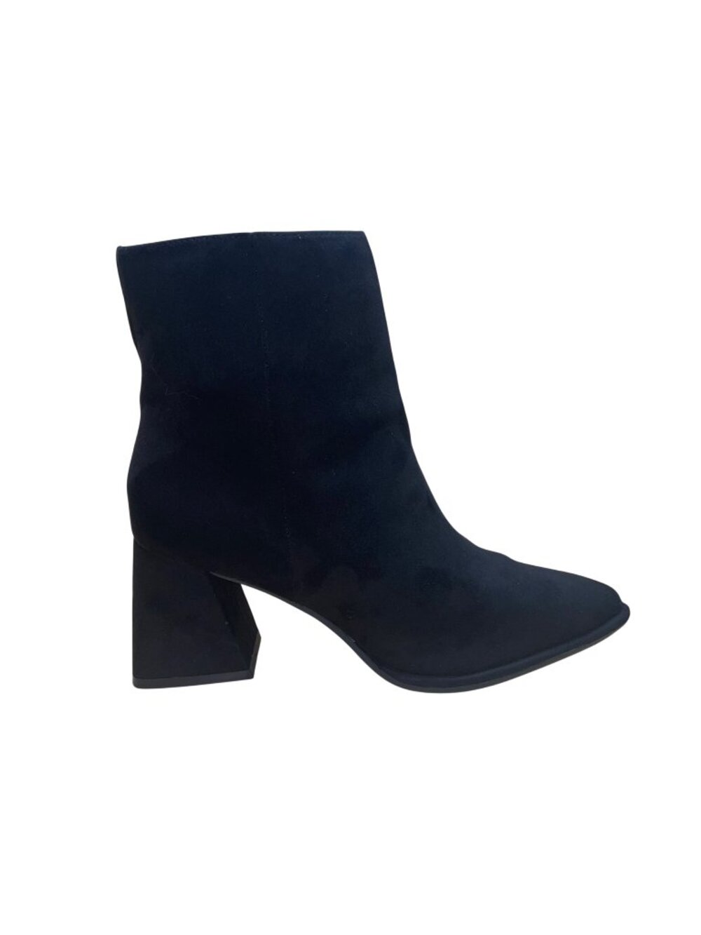 Sonoma Women’s Black Textile Pointed Toe Block Heel Orena Ankle Boots Size 9